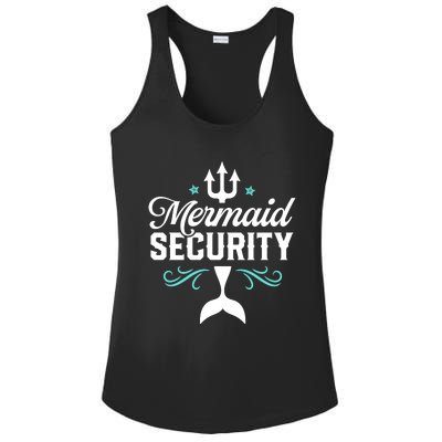 Mermaid Security Funny Merman Swimmer Swimming Birthday Gift Ladies PosiCharge Competitor Racerback Tank