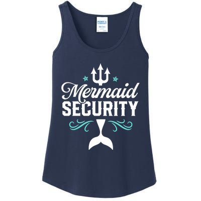 Mermaid Security Funny Merman Swimmer Swimming Birthday Gift Ladies Essential Tank