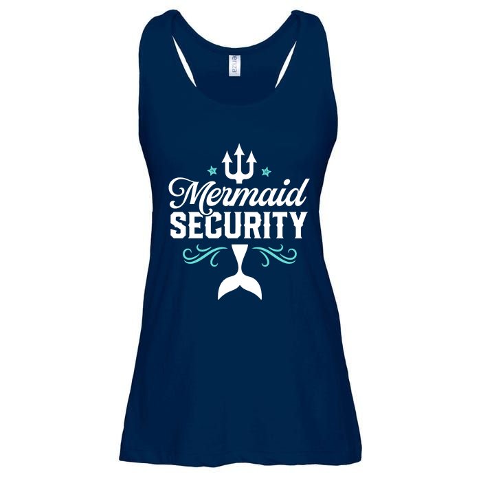 Mermaid Security Funny Merman Swimmer Swimming Birthday Gift Ladies Essential Flowy Tank