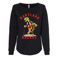 Maryland State Flag Turtle Hockey Baltimore Sports Womens California Wash Sweatshirt