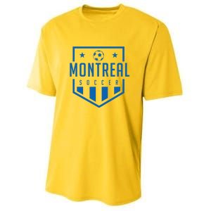 Montreal Soccer Futbol Jersey Kit Badge Match Day Youth Performance Sprint T-Shirt