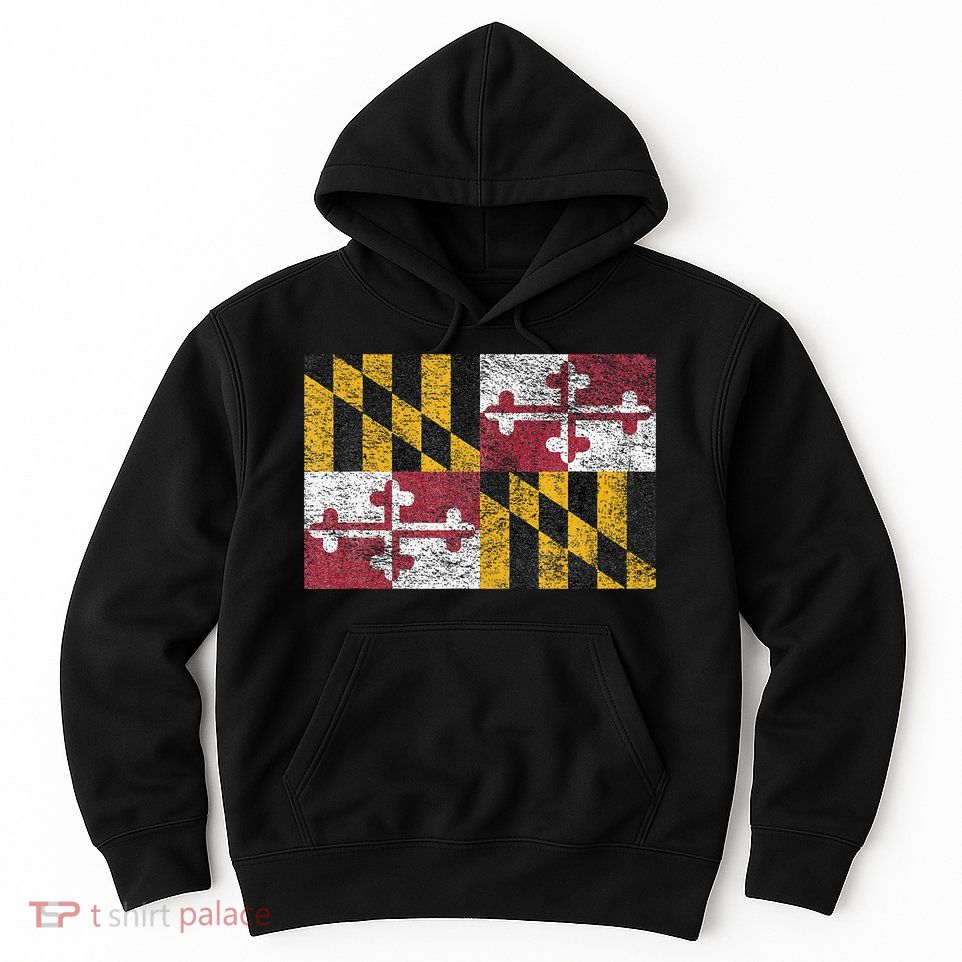 MARYLAND STATE FLAG ANNAPOLIS BALTIMORE CHESAPEAKE BAY Hoodie