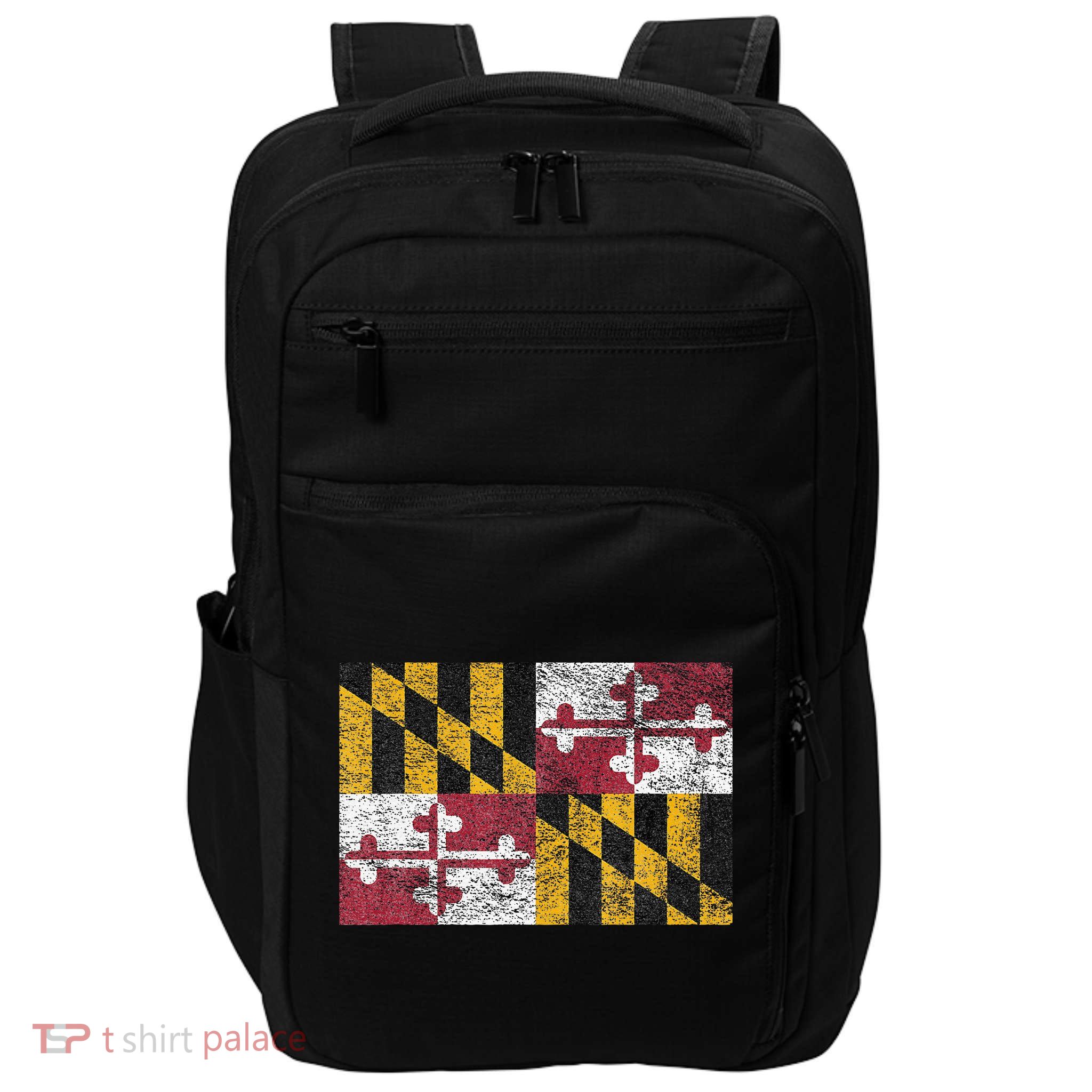 MARYLAND STATE FLAG ANNAPOLIS BALTIMORE CHESAPEAKE BAY Impact Tech Backpack