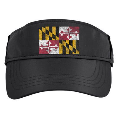 MARYLAND STATE FLAG ANNAPOLIS BALTIMORE CHESAPEAKE BAY Adult Drive Performance Visor