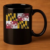 MARYLAND STATE FLAG ANNAPOLIS BALTIMORE CHESAPEAKE BAY 11oz C Handle Ceramic Mug