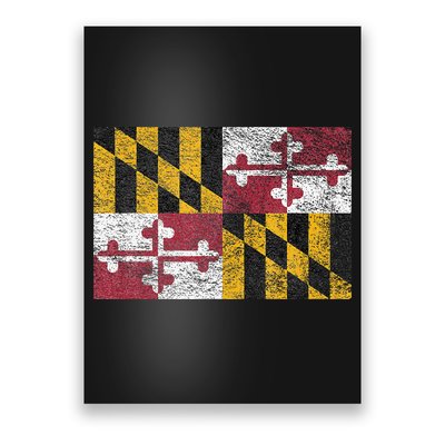 MARYLAND STATE FLAG ANNAPOLIS BALTIMORE CHESAPEAKE BAY Poster