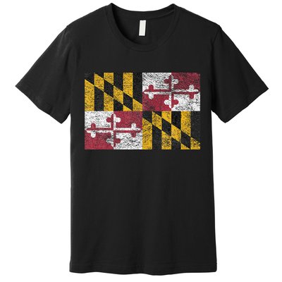 MARYLAND STATE FLAG ANNAPOLIS BALTIMORE CHESAPEAKE BAY Premium T-Shirt