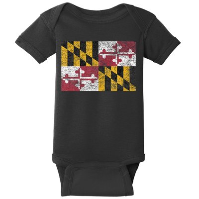 MARYLAND STATE FLAG ANNAPOLIS BALTIMORE CHESAPEAKE BAY Baby Bodysuit