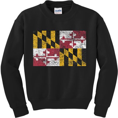 MARYLAND STATE FLAG ANNAPOLIS BALTIMORE CHESAPEAKE BAY Kids Sweatshirt