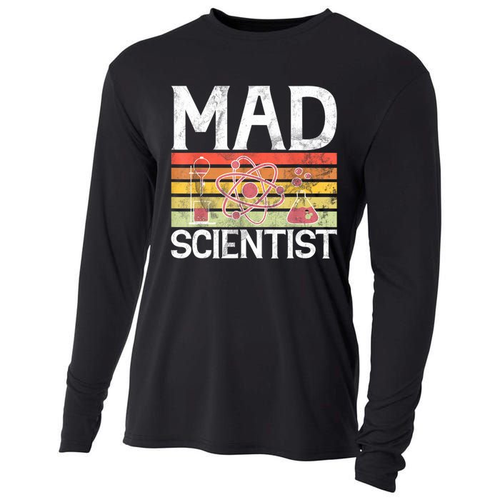 Mad Scientist Funny Science Teacher Cooling Performance Long Sleeve Crew