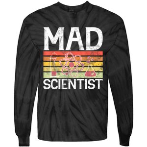 Mad Scientist Funny Science Teacher Tie-Dye Long Sleeve Shirt