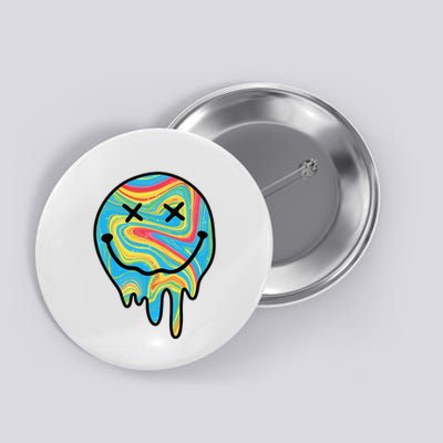 Melting Smile Funny Smiling Melted Dripping Happy Face Cute Button