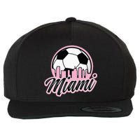 Miami Soccer Fansrelated Products Wool Snapback Cap