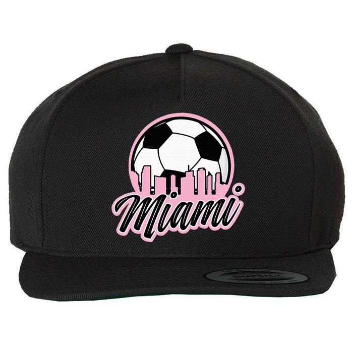 Miami Soccer Fansrelated Products Wool Snapback Cap