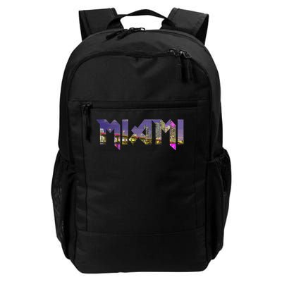 Miami Skyline Florida Vintage Pride Retro Backpack