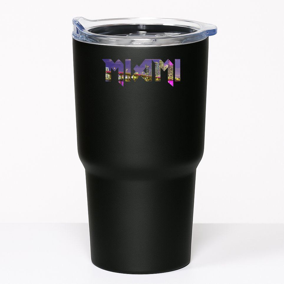 Miami Skyline Florida Vintage Pride Retro Tumbler