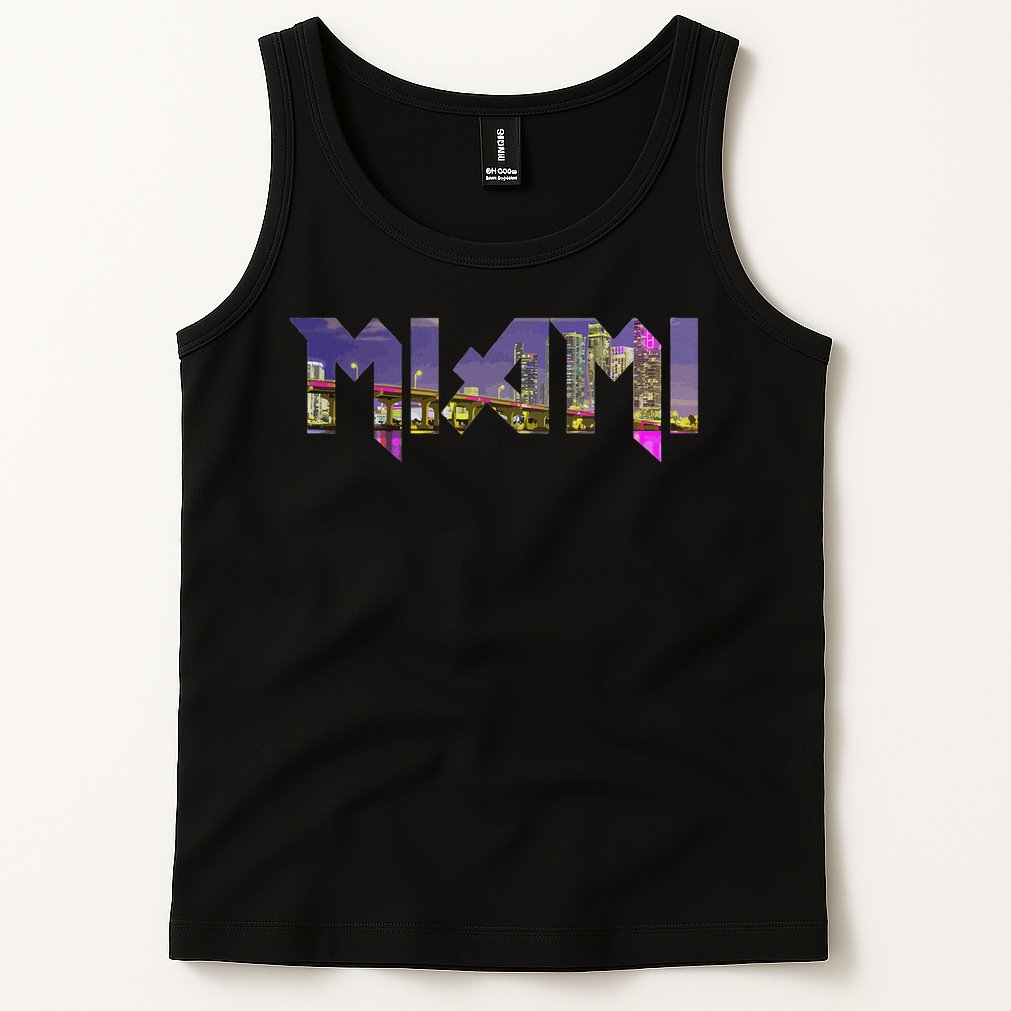 Miami Skyline Florida Vintage Pride Retro Tank Top