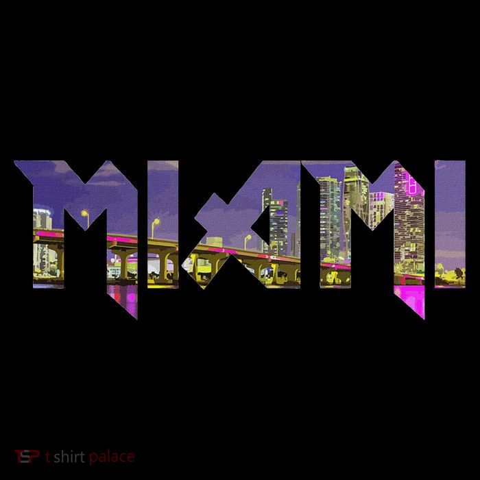 Miami Skyline Florida Vintage Pride Retro Kids T-Shirt
