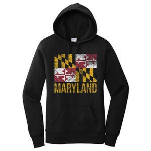 MARYLAND STATE FLAG ANNAPOLIS BALTIMORE CHESAPEAKE BAY Women's Pullover Hoodie