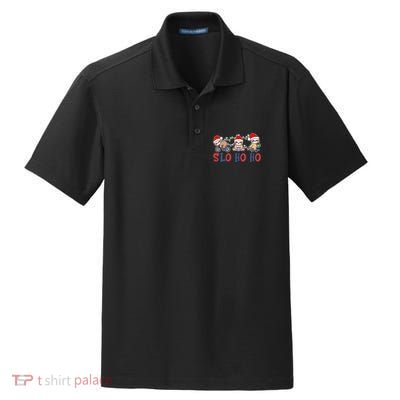 Merry Slothmas Funny Sloth Christmas Cute Animal Kingdom Gift Dry Zone Grid Polo