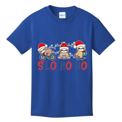 Merry Slothmas Funny Sloth Christmas Cute Animal Kingdom Gift Kids T-Shirt