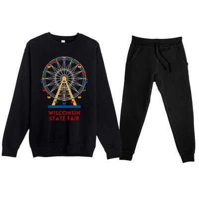 Minnesota State Fair Ferris Wheel County Fair Premium Crewneck Sweatsuit Set