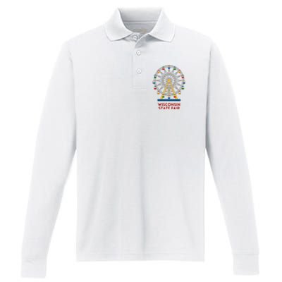 Minnesota State Fair Ferris Wheel County Fair Performance Long Sleeve Polo