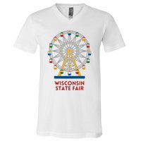 Minnesota State Fair Ferris Wheel County Fair V-Neck T-Shirt