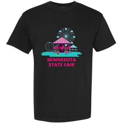 Minnesota State Fair Rollercoaster Ferris Wheel Amusement Garment-Dyed Heavyweight T-Shirt