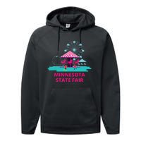 Minnesota State Fair Rollercoaster Ferris Wheel Amusement Performance Fleece Hoodie