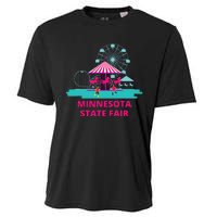 Minnesota State Fair Rollercoaster Ferris Wheel Amusement Cooling Performance Crew T-Shirt