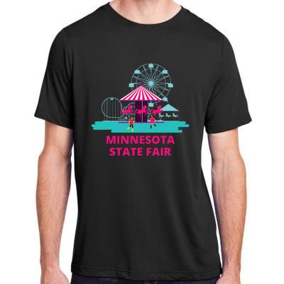 Minnesota State Fair Rollercoaster Ferris Wheel Amusement Adult ChromaSoft Performance T-Shirt