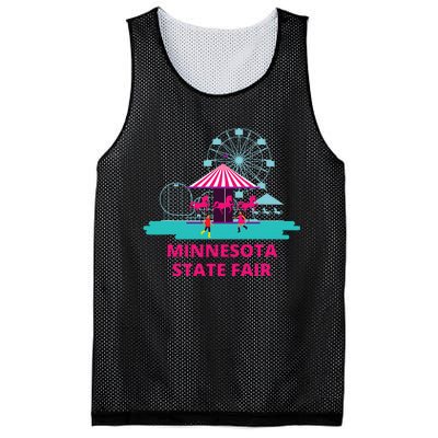 Minnesota State Fair Rollercoaster Ferris Wheel Amusement Mesh Reversible Basketball Jersey Tank