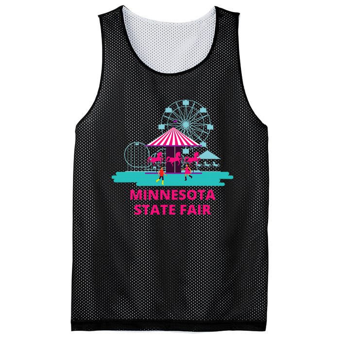 Minnesota State Fair Rollercoaster Ferris Wheel Amusement Mesh Reversible Basketball Jersey Tank