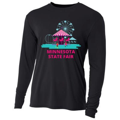 Minnesota State Fair Rollercoaster Ferris Wheel Amusement Cooling Performance Long Sleeve Crew