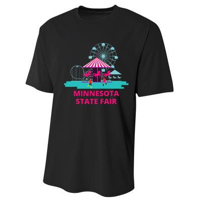 Minnesota State Fair Rollercoaster Ferris Wheel Amusement Performance Sprint T-Shirt