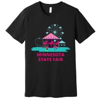 Minnesota State Fair Rollercoaster Ferris Wheel Amusement Premium T-Shirt