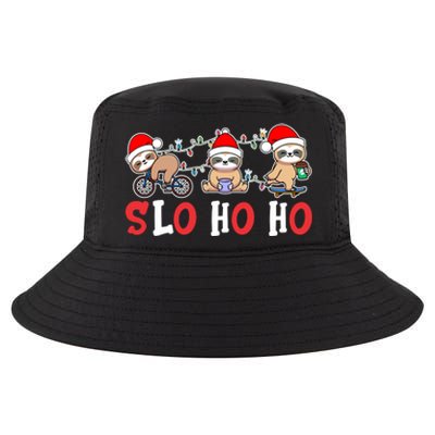 Merry Slothmas Funny Sloth Christmas Cute Animal Kingdom Gift Cool Comfort Performance Bucket Hat