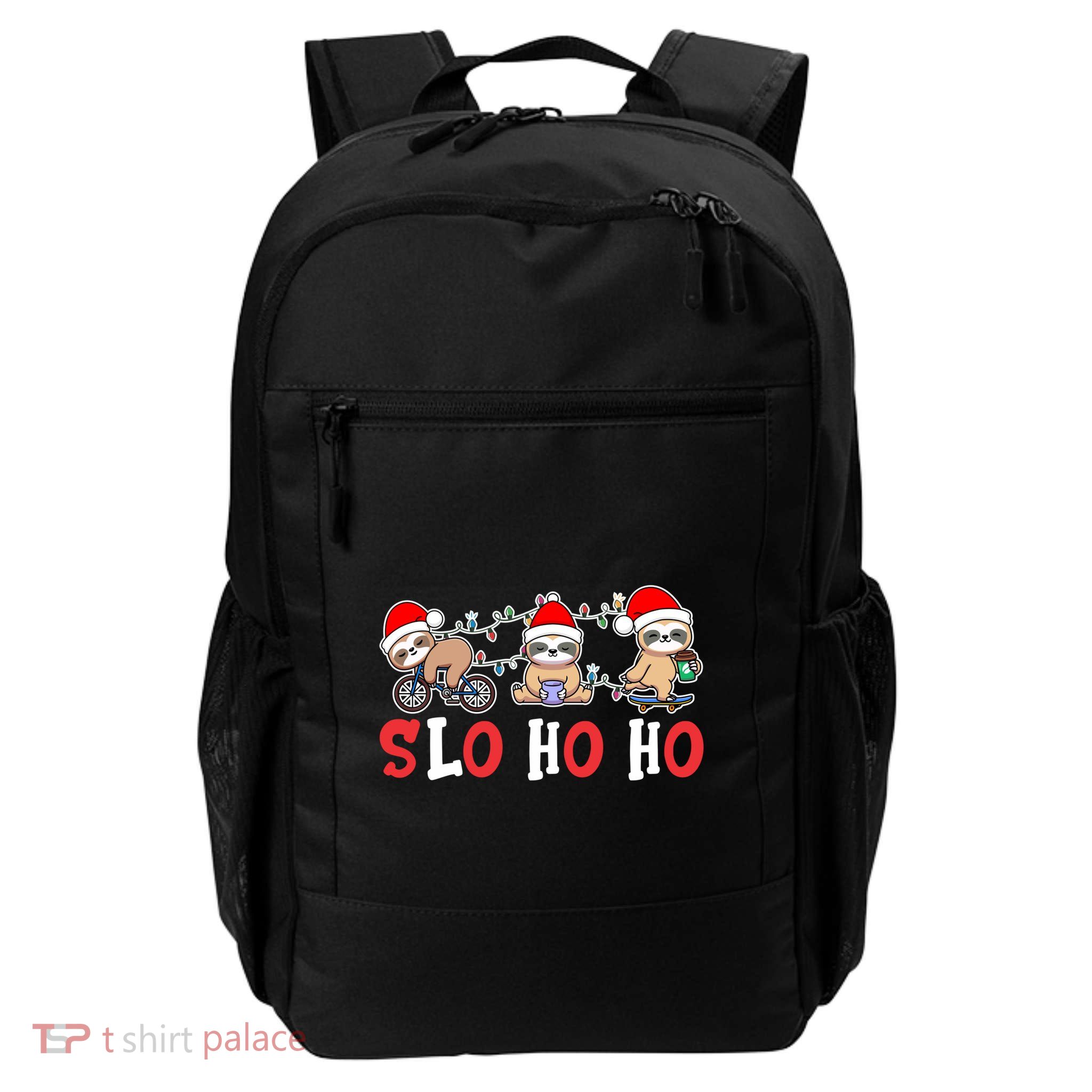 Merry Slothmas Funny Sloth Christmas Cute Animal Kingdom Gift Backpack