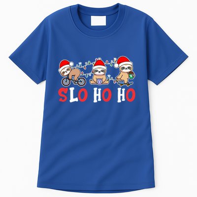 Merry Slothmas Funny Sloth Christmas Cute Animal Kingdom Gift Tall T-Shirt