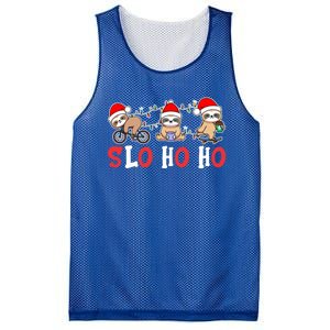 Merry Slothmas Funny Sloth Christmas Cute Animal Kingdom Gift Mesh Reversible Basketball Jersey Tank