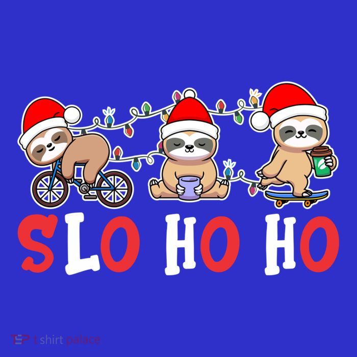 Merry Slothmas Funny Sloth Christmas Cute Animal Kingdom Gift Premium T-Shirt
