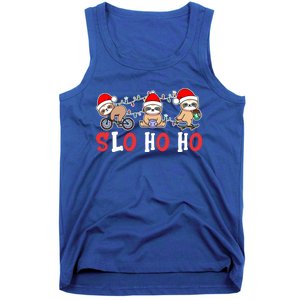 Merry Slothmas Funny Sloth Christmas Cute Animal Kingdom Gift Tank Top