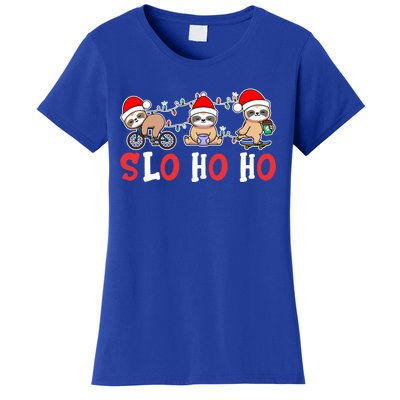 Merry Slothmas Funny Sloth Christmas Cute Animal Kingdom Gift Women's T-Shirt