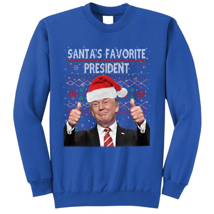 Maga SantaS Favorite President Funny Trump Xmas Pajamas Great Gift Sweatshirt