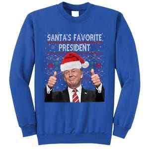 Maga SantaS Favorite President Funny Trump Xmas Pajamas Great Gift Tall Sweatshirt