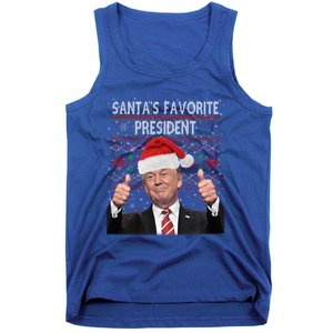 Maga SantaS Favorite President Funny Trump Xmas Pajamas Great Gift Tank Top