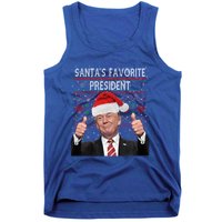 Maga SantaS Favorite President Funny Trump Xmas Pajamas Great Gift Tank Top