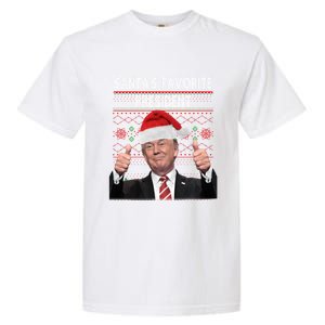 Maga SantaS Favorite President Funny Trump Xmas Pajamas Great Gift Garment-Dyed Heavyweight T-Shirt