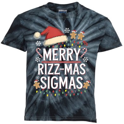 Merry Sigmas Funny Gen Alpha Xmas Santa Christmas Kids Tie-Dye T-Shirt